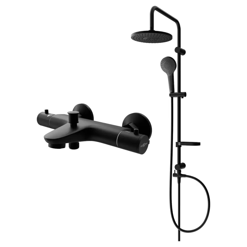 Badekararmatur Svart