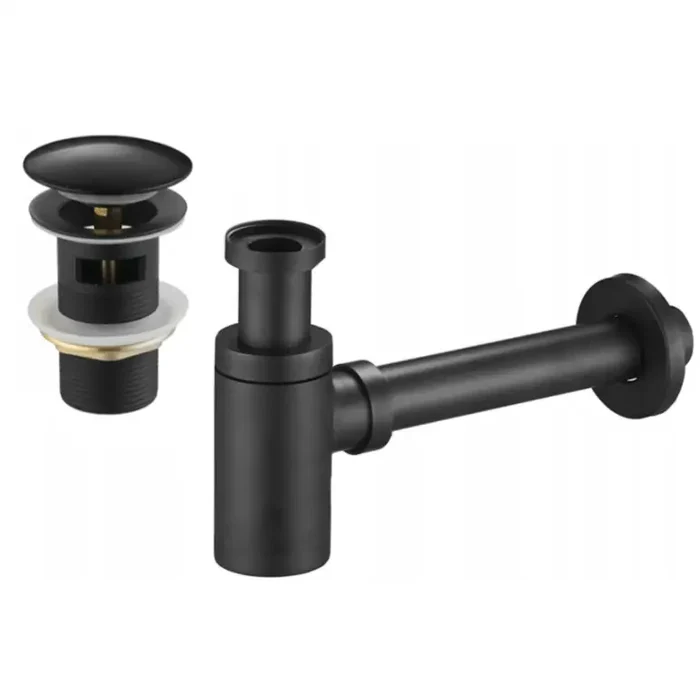 Vannlås & Bunnventil Svart