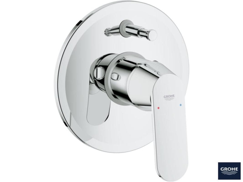 Detaljbilde av Badekarbatteri innbyggings ettgreps krom Grohe Eurosmart Cosmopolitan