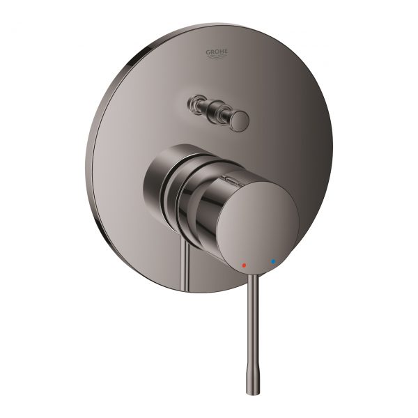 Montert badekarbatteri innbyggings hard graphite Grohe Essence