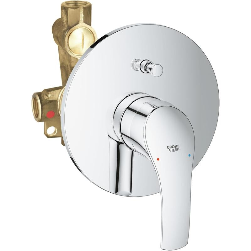 Badekarbatteri innbyggings i krom Grohe Eurosmart forfra
