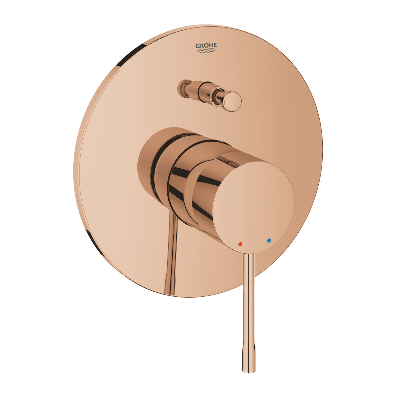 Badekarbatteri innbyggings Warm Sunset Grohe Essence New forfra