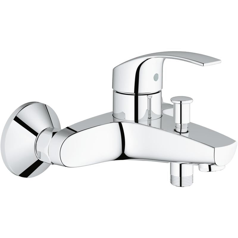 Badekarbatteri krom - Grohe Eurosmart forfra