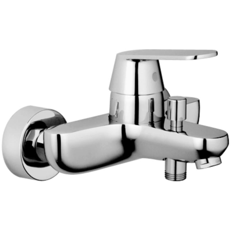 Badekarbatteri krom - Grohe Eurosmart Cosmopolitan nærbilde av håndtak