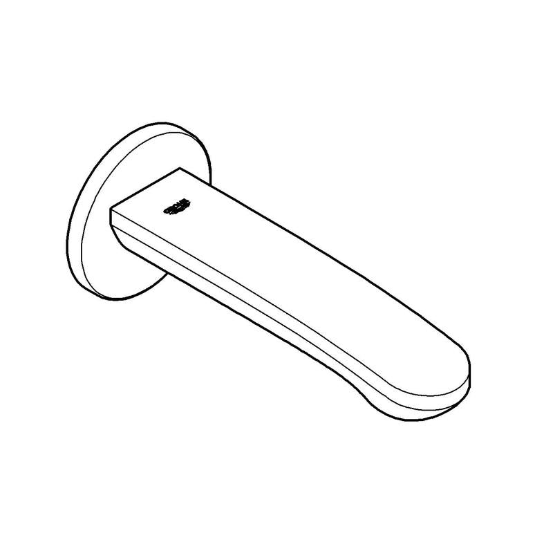 Badekarbatteri krom - Grohe Eurostyle Cosmopolitan detalj