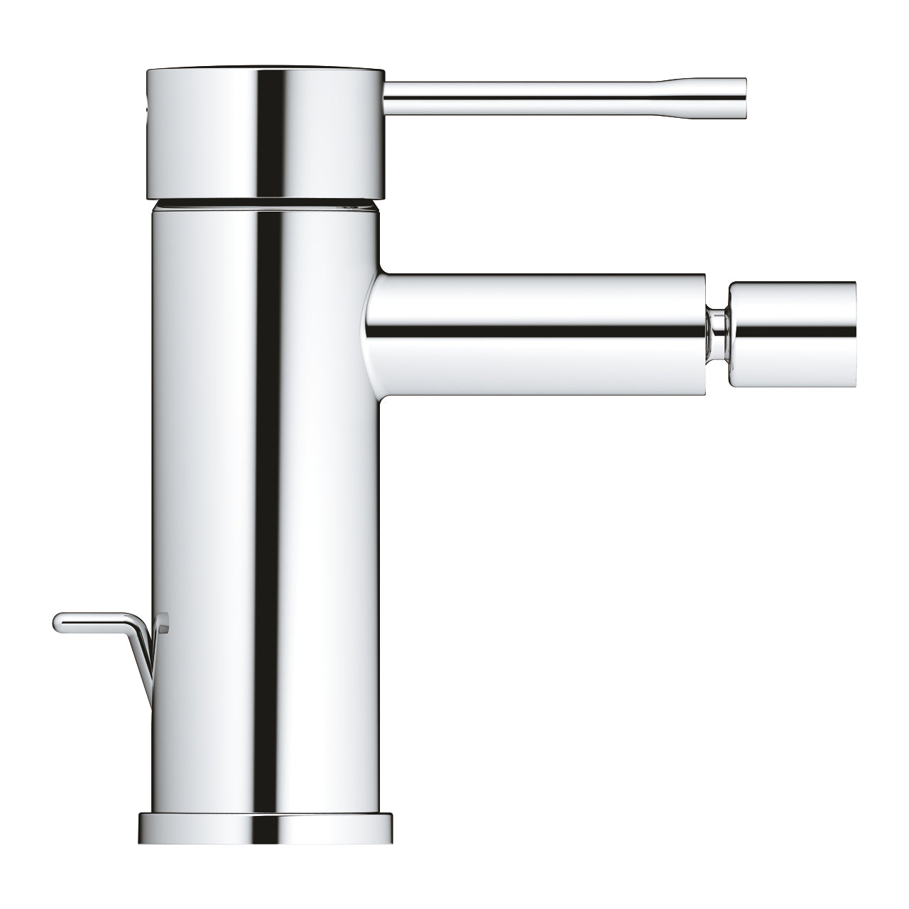 Blandebatteri ettgreps krom Grohe Essence detalj av hendel