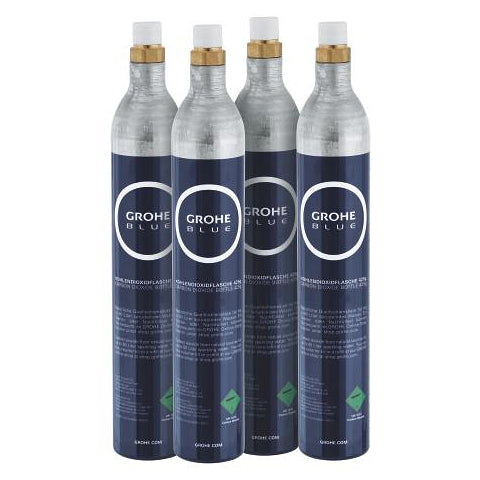 CO2-flasker startsett 425 g (4 stk) Grohe Blue Home forfra