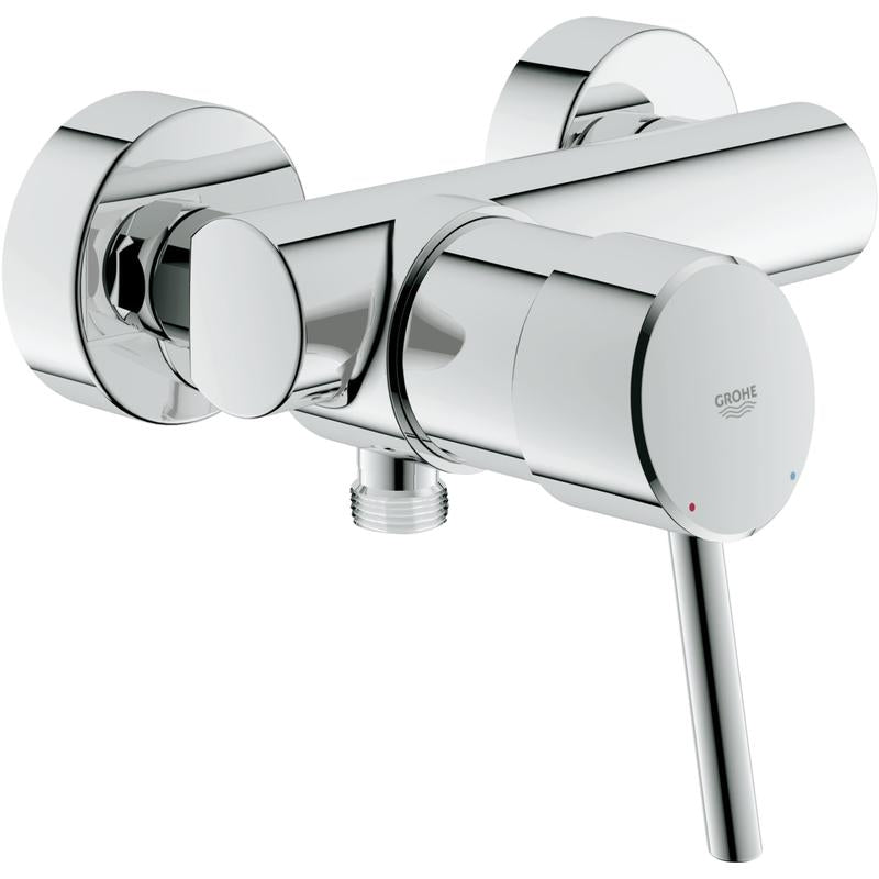 Dusjbatteri ettgreps krom veggmontert Grohe Concetto forfra