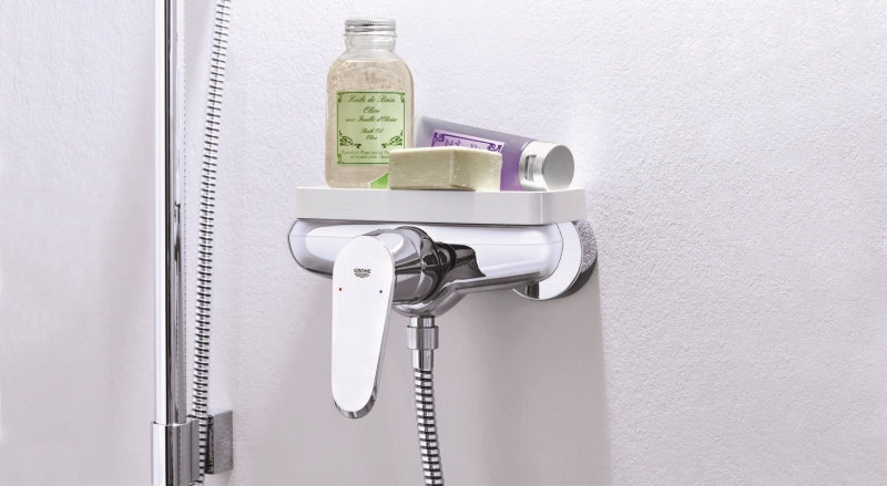 Dusjbatteri ettgreps krom Grohe Eurodisc Cosmopolitan detalj