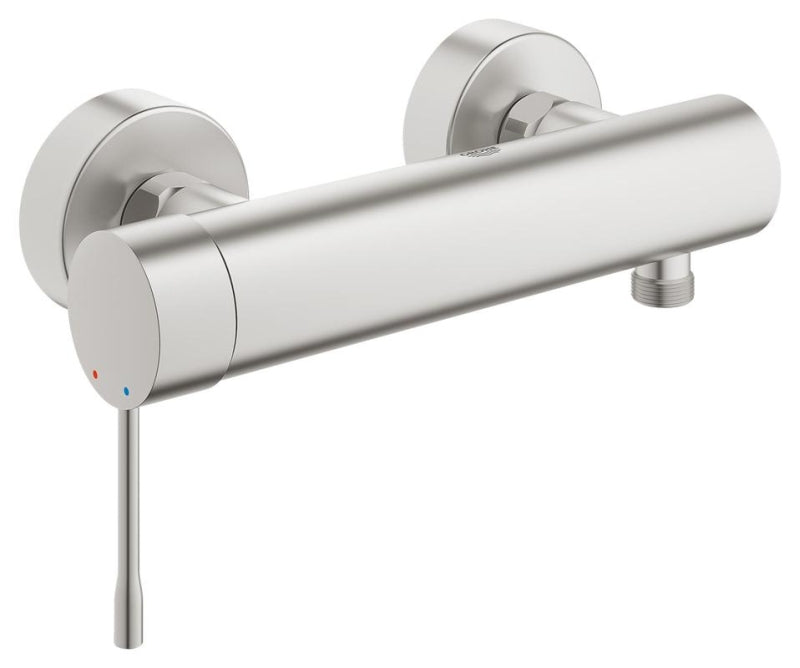Dusjbatteri ettgreps SuperSteel Grohe Essence forfra
