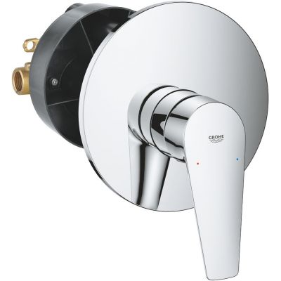 Dusjbatteri innbyggings ettgreps krom Grohe Start Edge forfra