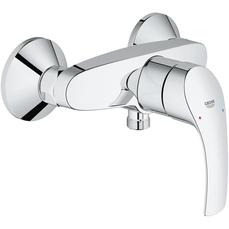 Dusjbatteri i krom - Grohe Eurosmart forfra