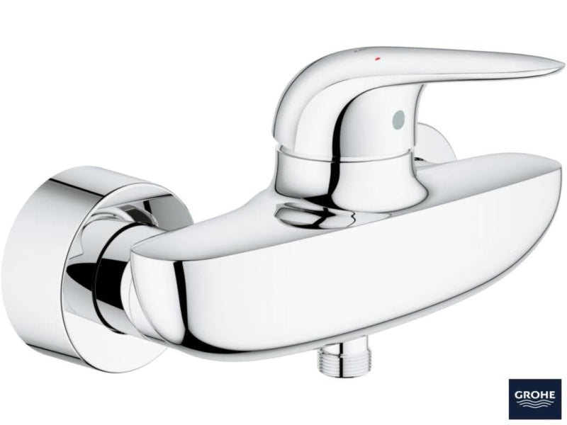 Dusjbatteri krom - Grohe Eurostyle detalj