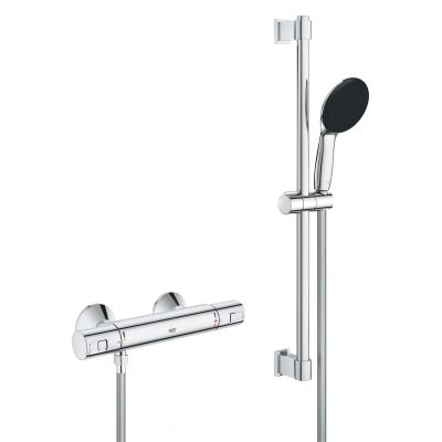 Dusjbatteri med termostat krom Grohe Precision Start forfra