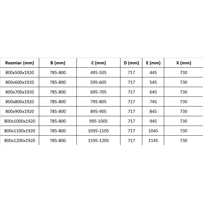 Dusjhjørne med Svingdør 80x70 Cm Svart