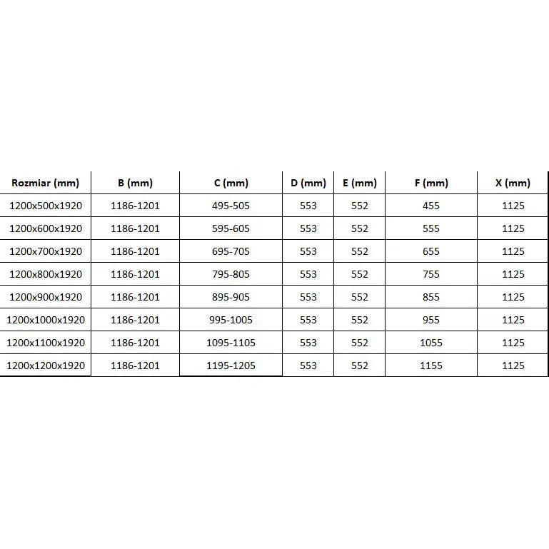 Dusjhjørne Sammenleggbar 120x70 Cm Svart