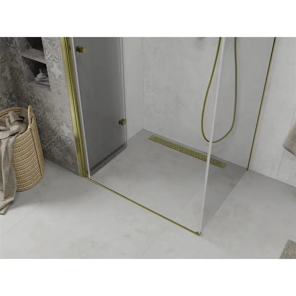 Dusjhjørne Sammenleggbar 90x70 Cm Gull