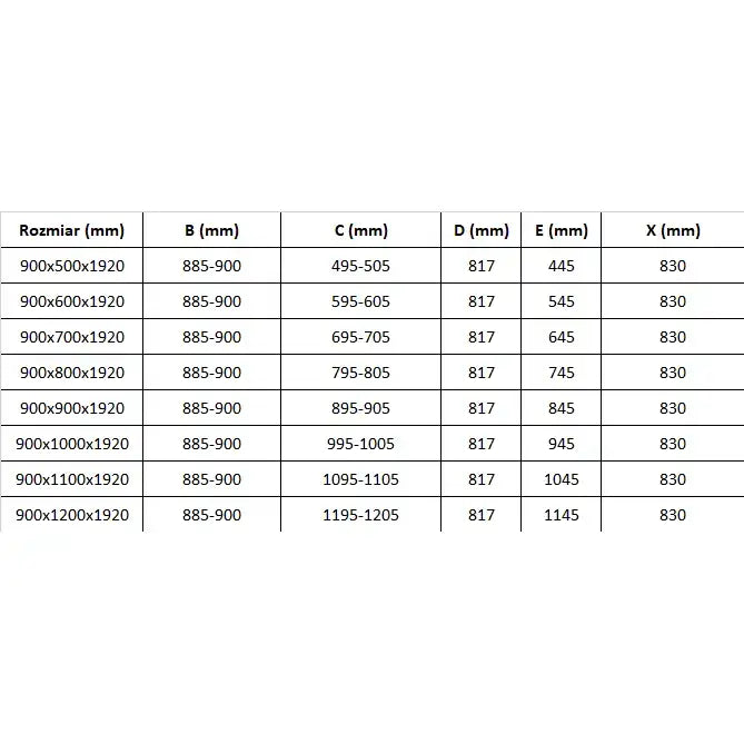 Dusjhjørne Vippebar 90x100 Cm Svart