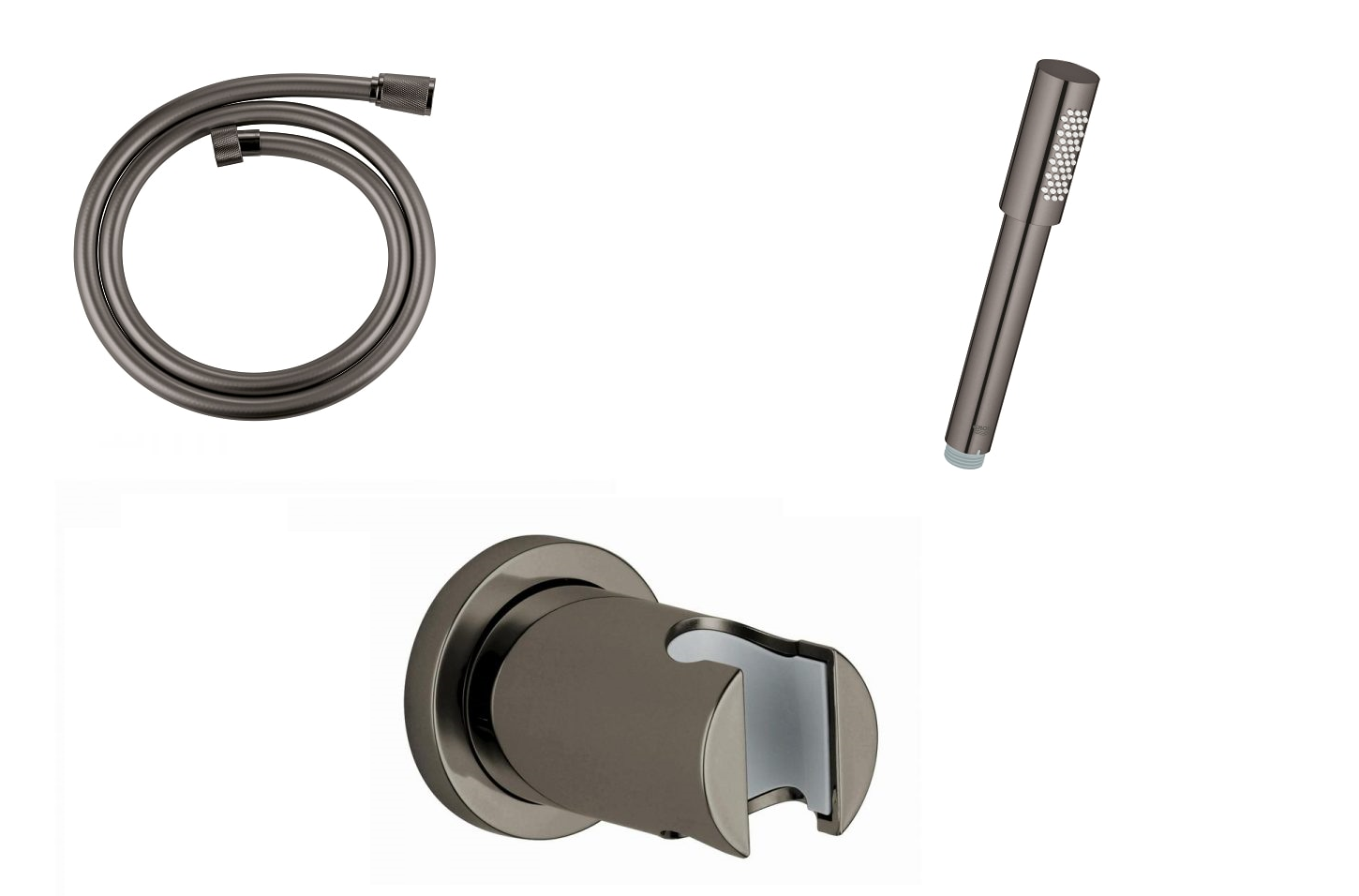 Dusjsett 3-i-1 hard graphite forfra