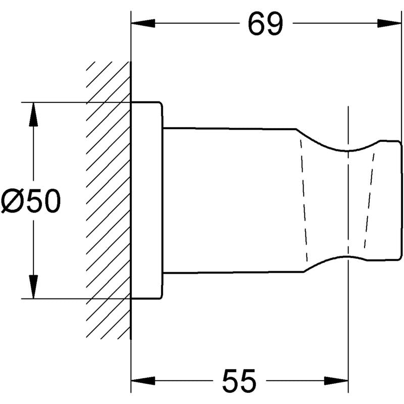 Dusjsett 3-i-1 hard graphite bakside