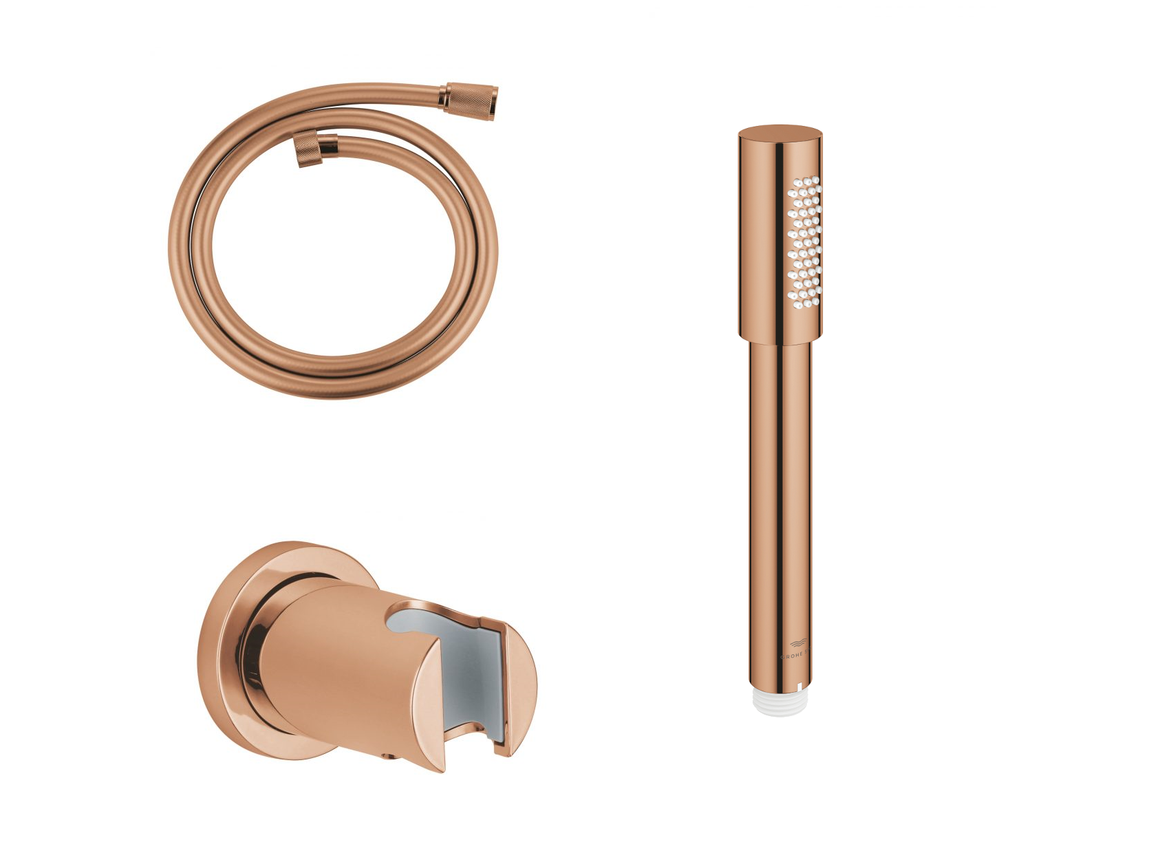 Dusjsett 3-i-1 warm sunset Grohe forfra