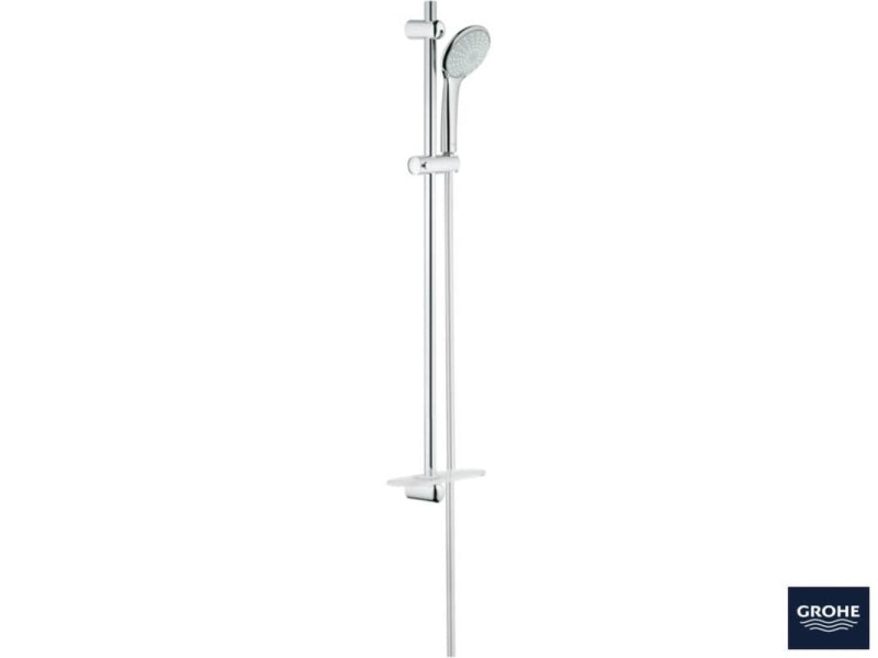 Detalj av dusjhodet på Dusjsett med dusjstang krom Grohe Euphoria 110 Duo