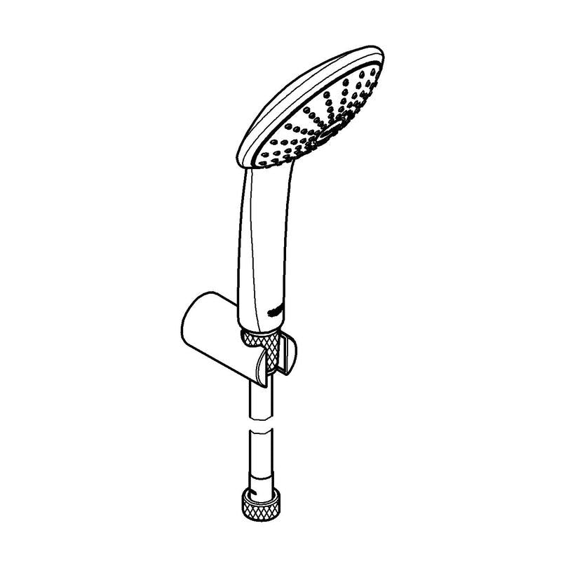 Dusjsett krom - Grohe Euphoria Mono detalj
