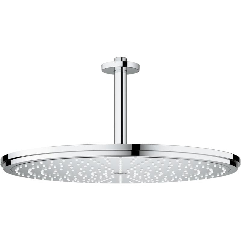 Dusjsett med takdusj i krom Grohe Rainshower forfra