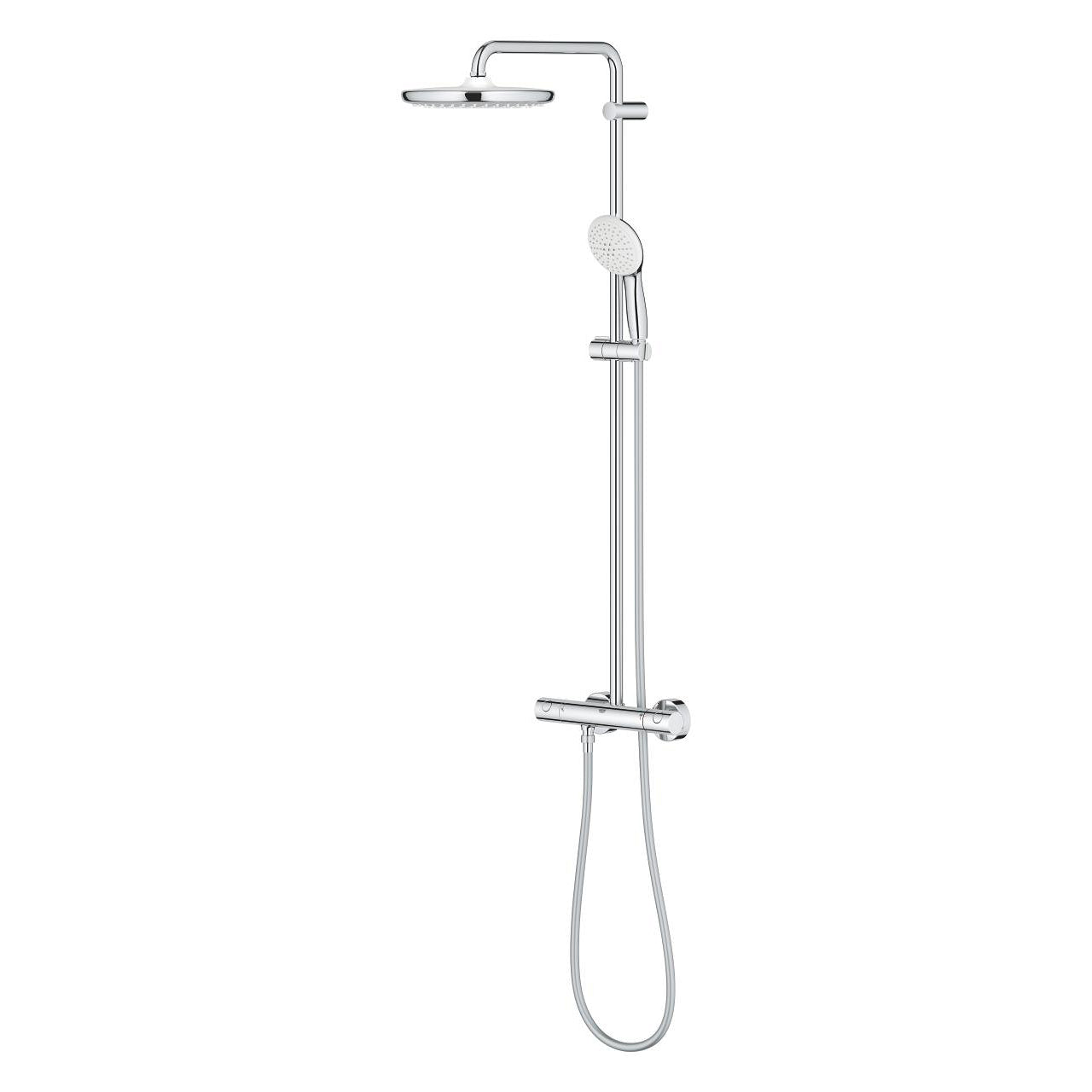 Dusjsett med termostat i krom Grohe Tempesta bakside