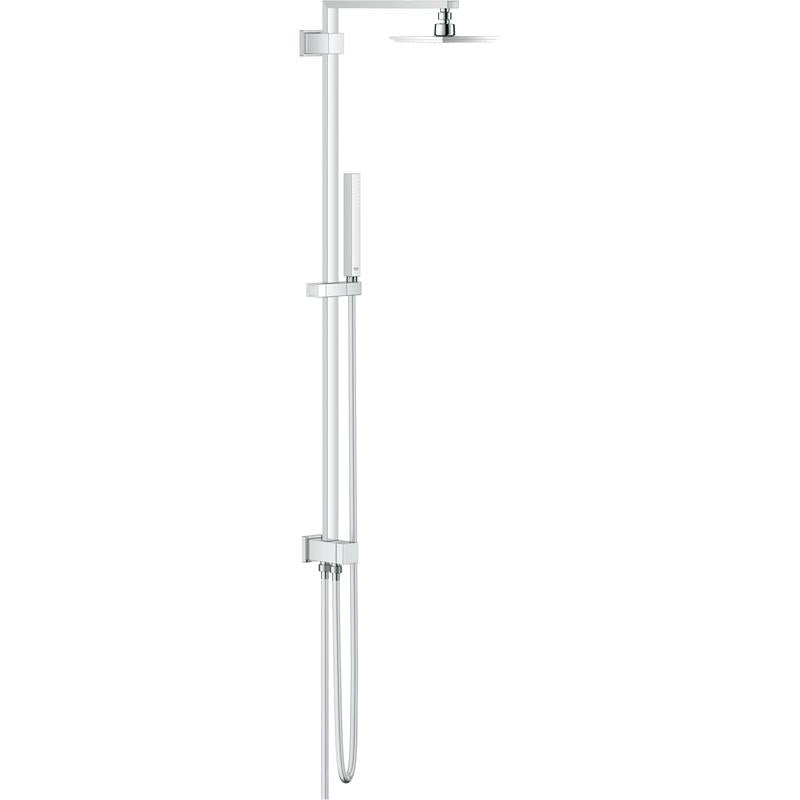 Dusjsystem krom veggmontert Grohe Euphoria Cube System forfra