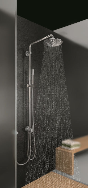 Dusjsystem krom med takdusj Grohe Rainshower detalj av takdusj