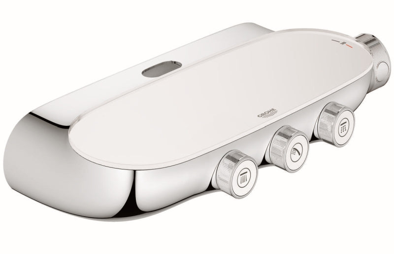 Dusjsystem med termostat i krom Grohe SmartControl 360 Duo bakside