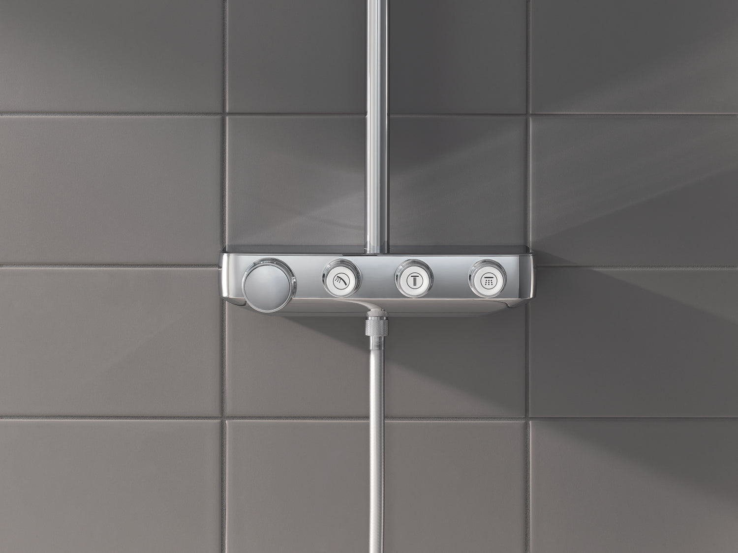 Dusjsystem termostat krom Grohe Euphoria SmartControl 310 Cube Duo side