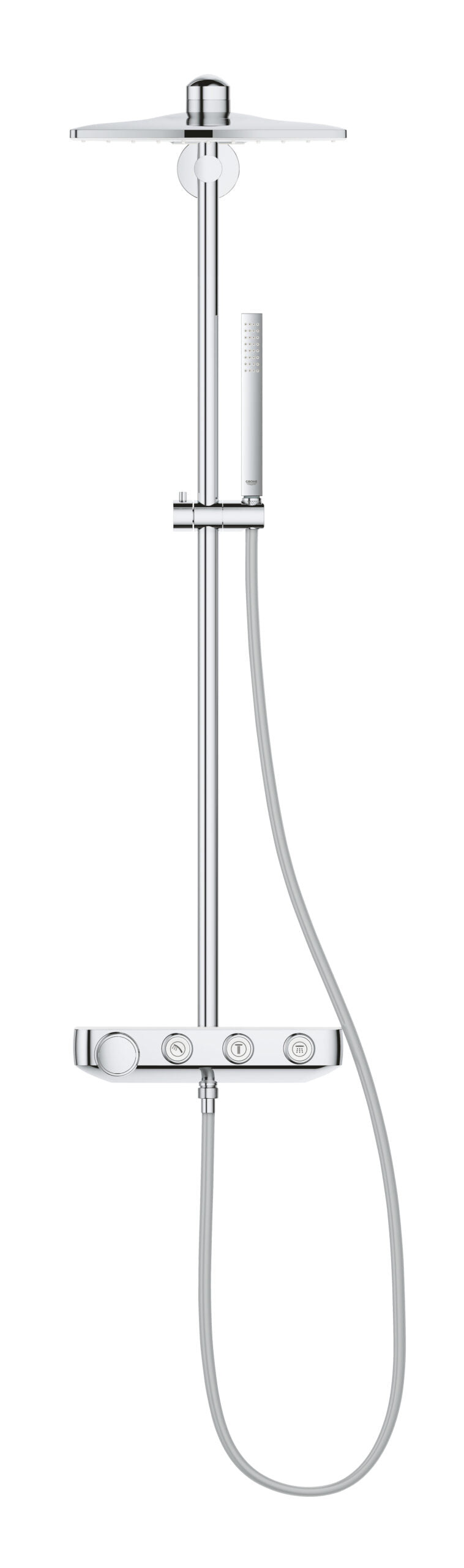 Dusjsystem med termostat moon white Grohe Euphoria SmartControl bakside