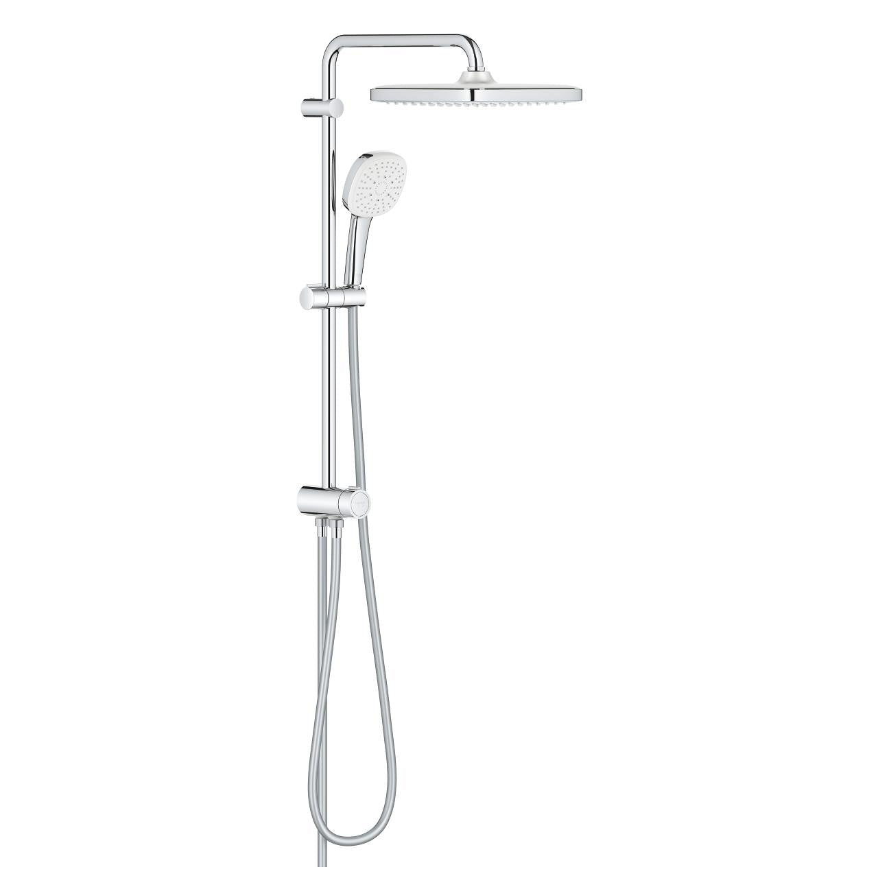 Dusjsystem veggmontert krom Grohe Tempesta System 250 Cube forfra