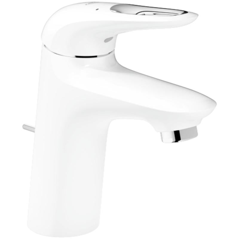 Ettgreps servantbatteri hvit Grohe Eurostyle Moon White med medfølgende bunnventil