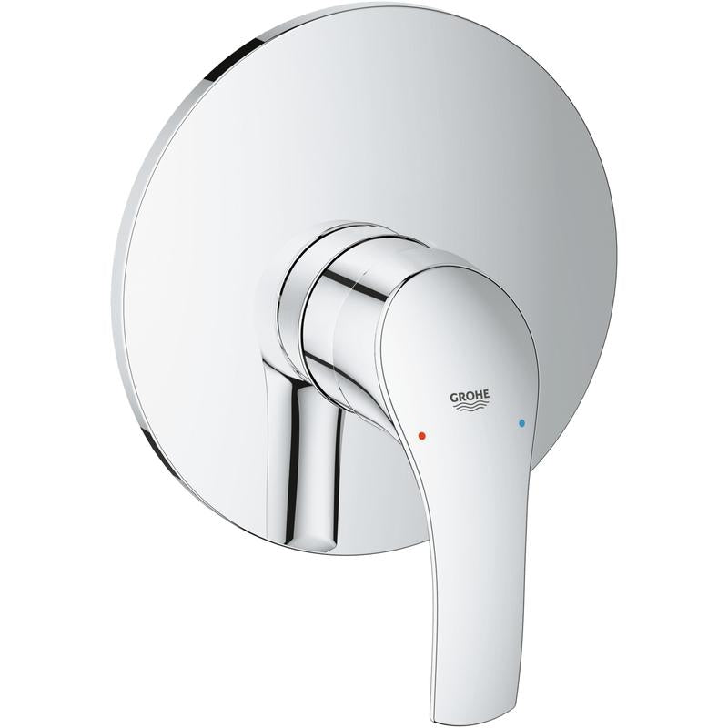 Innbyggings dusjbatteri ettgreps krom Grohe Eurosmart forfra