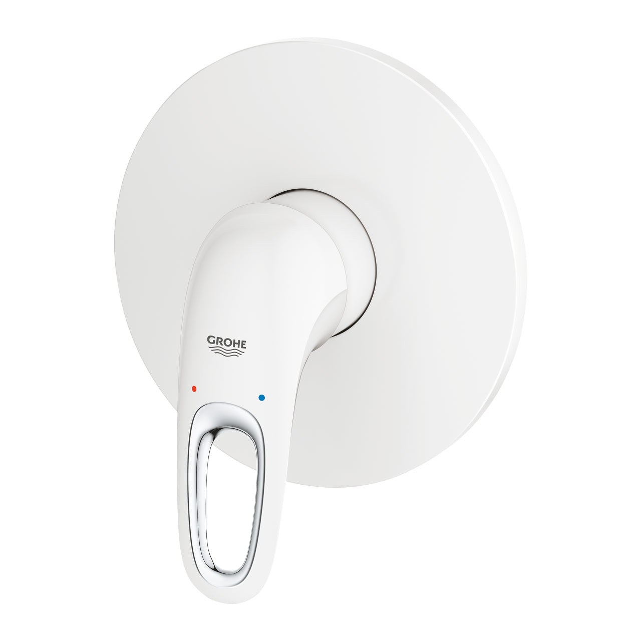 Innbyggingsbatteri ettgreps Moon White Grohe Eurostyle bakside