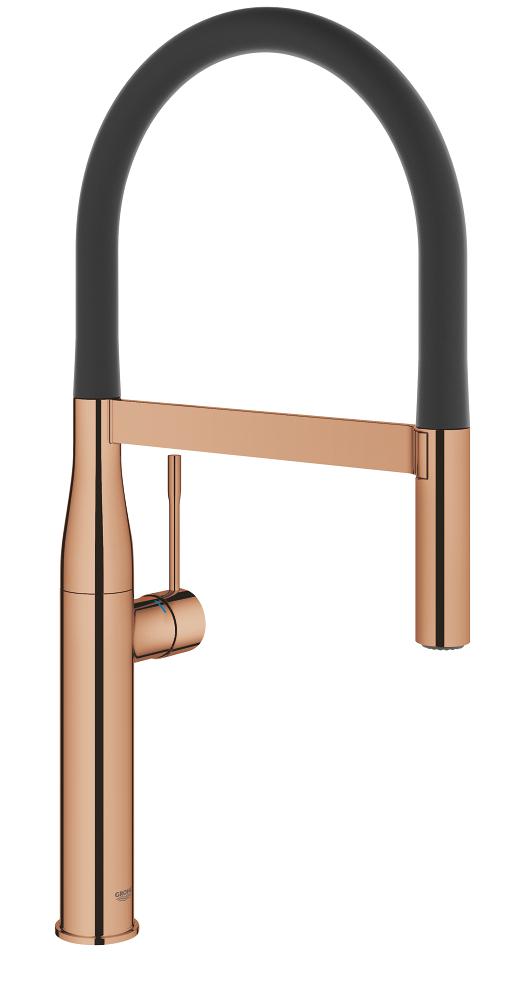 Kjøkkenbatteri ettgreps Warm Sunset Grohe Essence New forfra