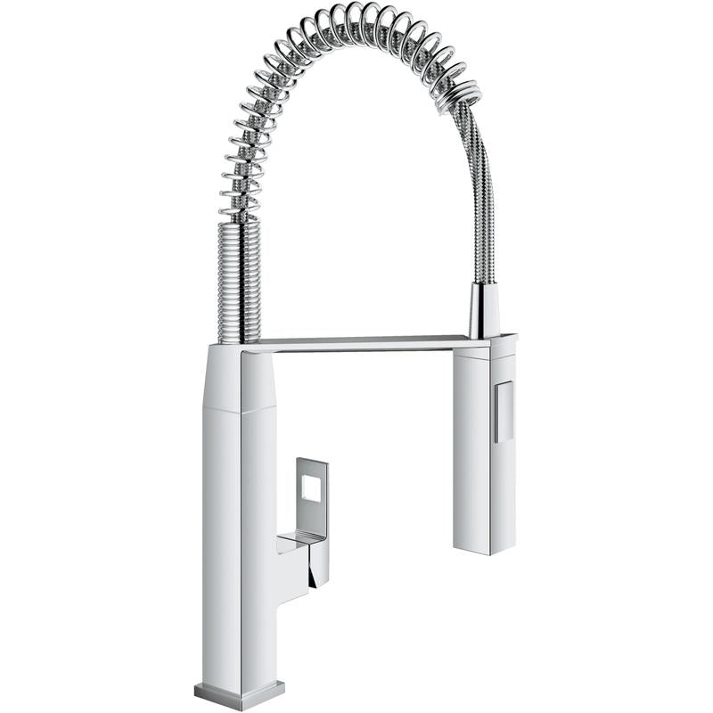 Kjøkkenbatteri ettgreps krom Grohe Eurocube forfra