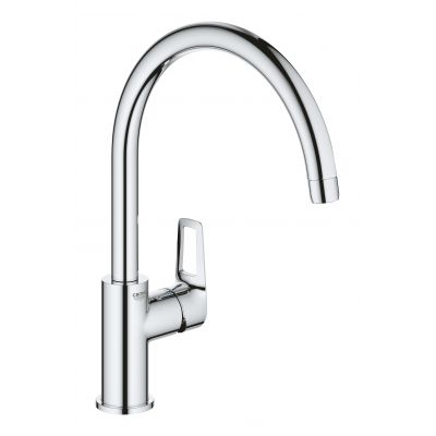 Kjøkkenbatteri krom Grohe BauLoop forside