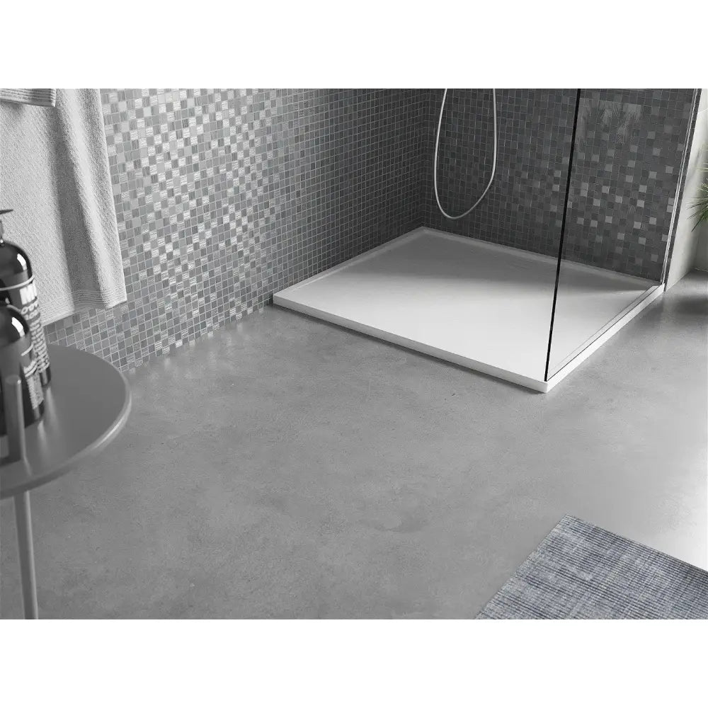 Amon Rektangulært Dusjbrett Smc 100x90 Cm Hvit - 4f