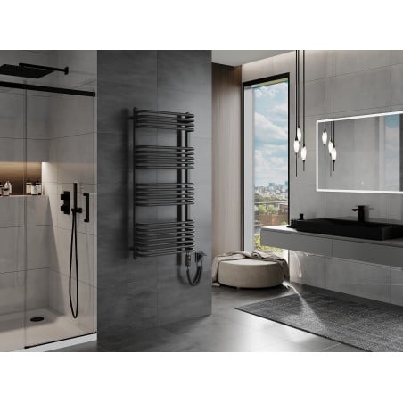 Håndkletørker Apollo 1210 x 550 mm, 600 W, Antrasitt