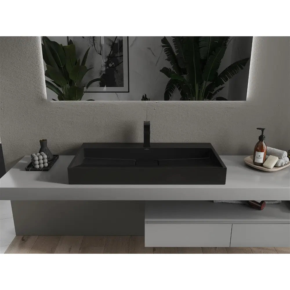 Ava Servant for Montering på Benkeplate av Kompositt 1/o 90x46 Cm Svart