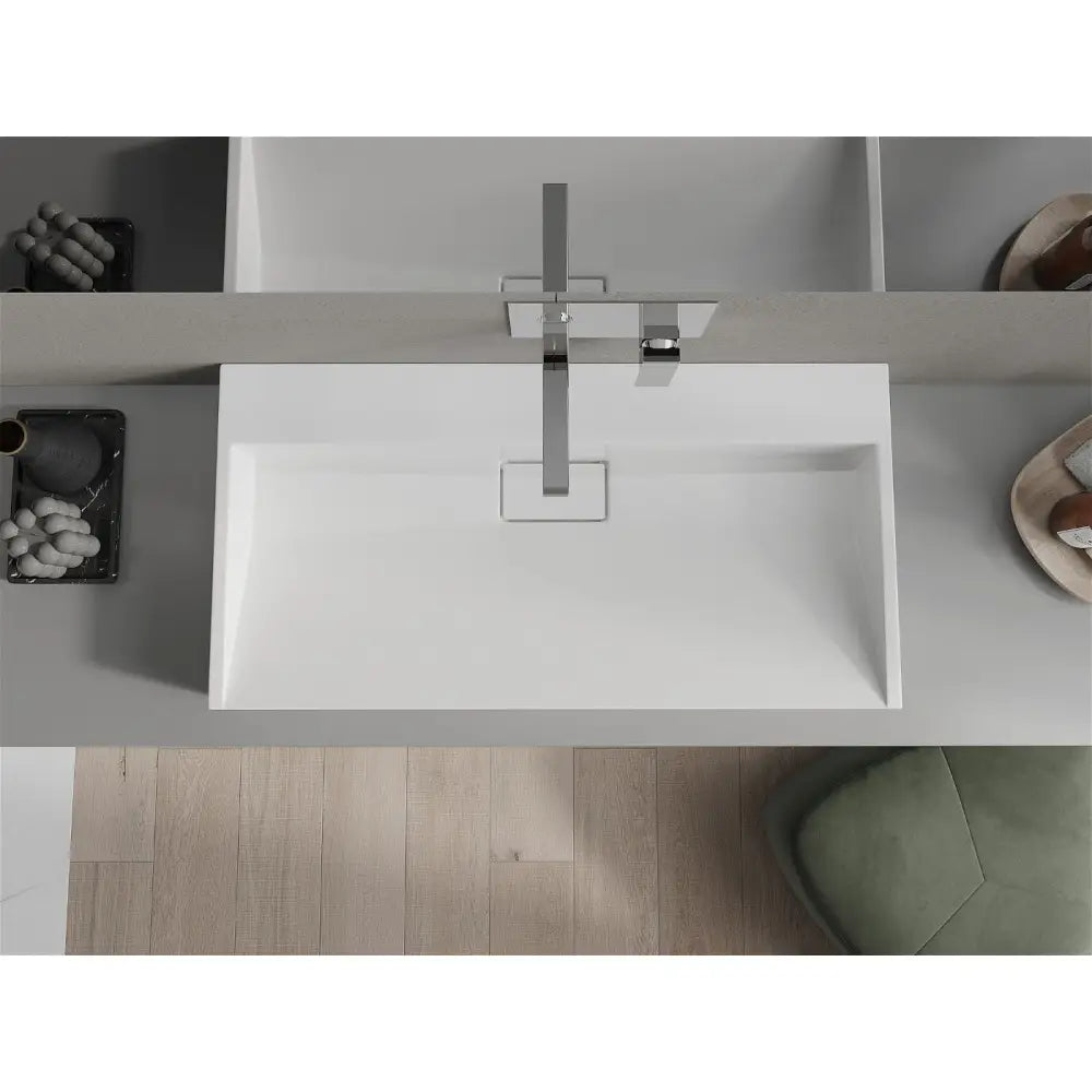 Ava Servant for Montering på Benkeplate av Kompositt B/o 90x46 Cm Hvit