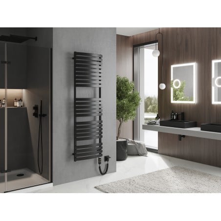 Håndkletørker Bachus 1600 x 500 mm, 900 W, Sort