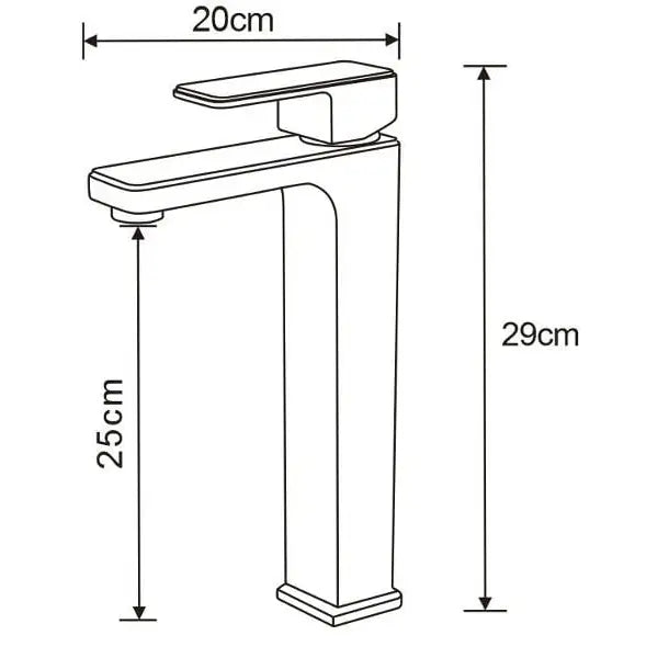 Cetus Høy Servantbatteri Krom - 744310