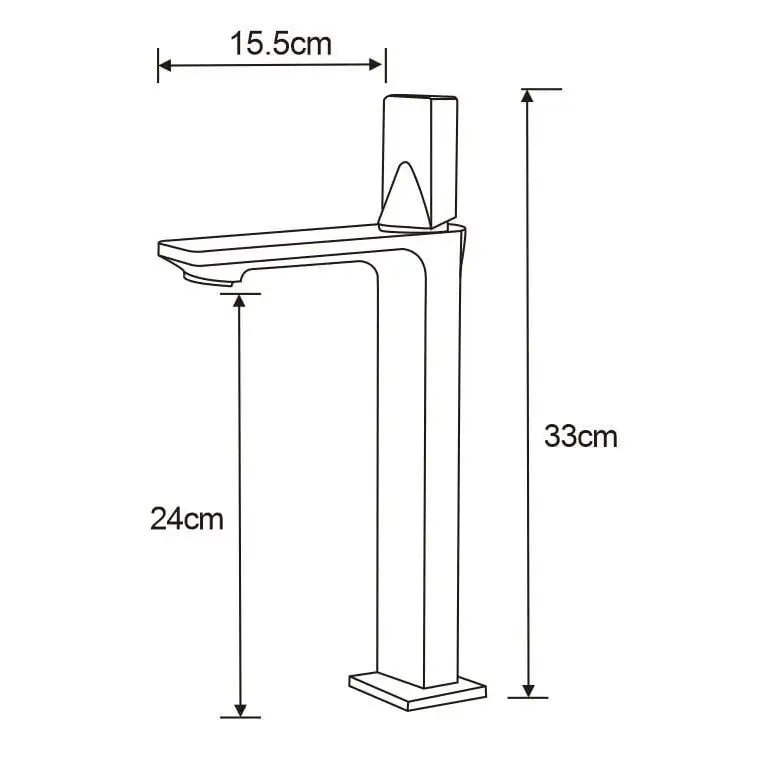 Crux Høy Servantbatteri Gull - 744410