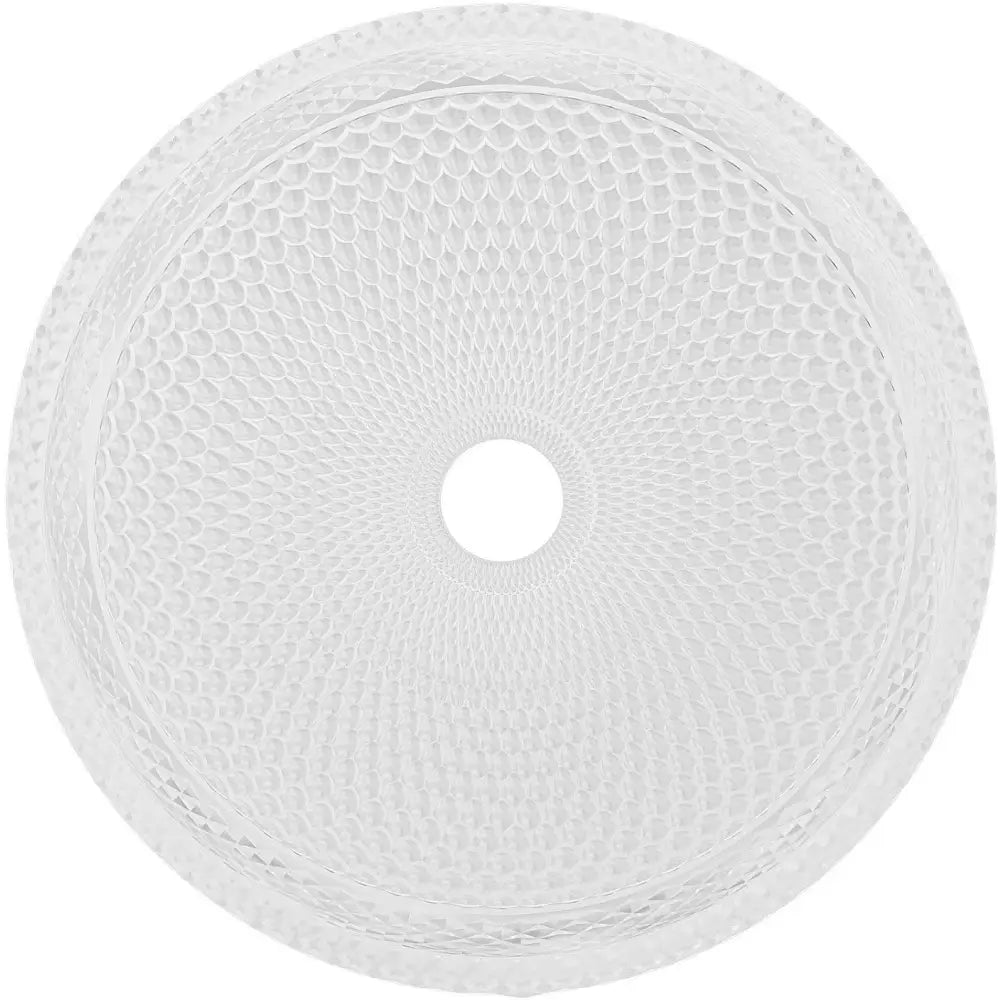 Dora Glass Håndvask til Benkeplate 34x34 Cm Gjennomsiktig