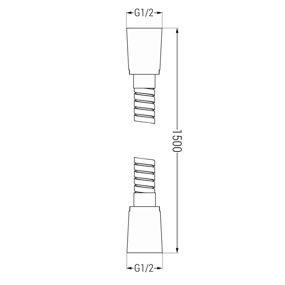 Dusjslange 150 Cm Krom - 79460